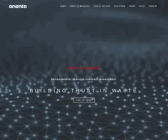 Anentawaste.com(Waste Management) Screenshot