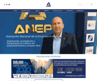 Anep.org.sv(Asociación Nacional de la Empresa Privada) Screenshot