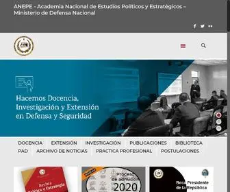 Anepe.cl(Academia Nacional de Estudios Políticos y Estratégicos) Screenshot