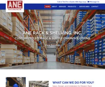 Anerack.com(Pallet Rack Company Livermore) Screenshot