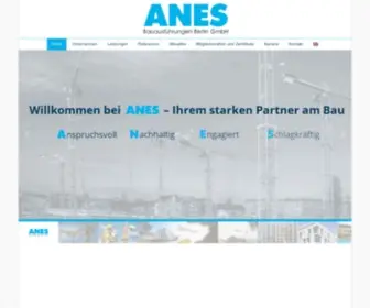 Anesbau.de(Ihr starker Partner am Bau) Screenshot