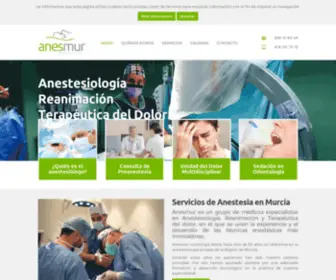 Anesmur.com(Servicios de anestesia privada en Murcia) Screenshot