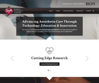 Anestech.org(Society for Technology in Anesthesia) Screenshot