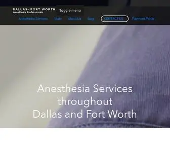 Anesthesiologydfw.com(DFW Anesthesia Professionals) Screenshot