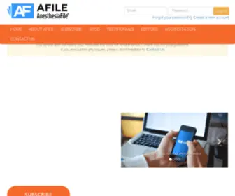 Anesthesiologyonline.com(AnesthesiaFile) Screenshot