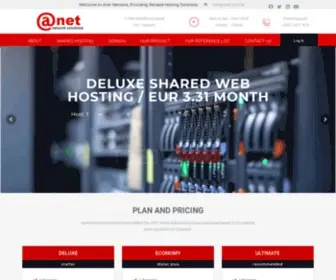 Anet.com.mk(Anet Network Solutions) Screenshot