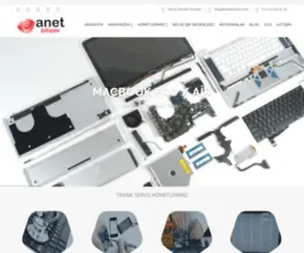 Anetbilisim.com(Anet Bilişim Notebook & Bilgisayar ve Güvenlik Hizmetleri) Screenshot