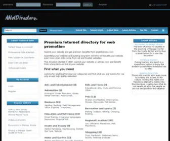 Anetdirectory.com(Premium directory) Screenshot