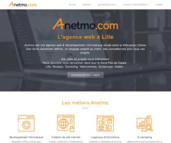 Anetmo.com(Agence web et développement informatique de Lille Métropôle) Screenshot