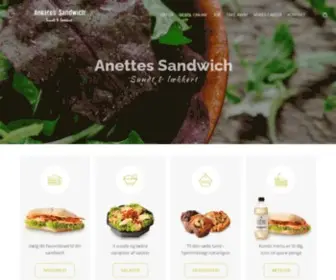 Anettessandwich.dk(århus) Screenshot