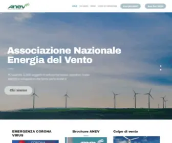 Anev.org(Associazione nazionale energia del vento) Screenshot