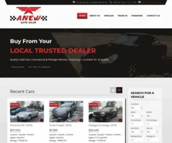 Anewautosales.com(Anew Auto Sales) Screenshot