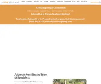 Anewbeginning.com(Treatment of Eating Disorders in Arizona) Screenshot