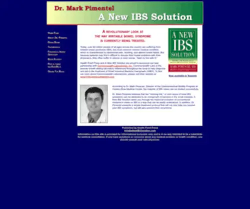 Anewibssolution.com(A New IBS Solution) Screenshot