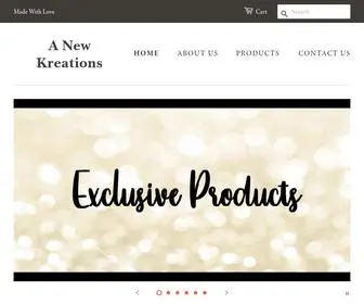 Anewkreations.com(A New Kreations Shop) Screenshot