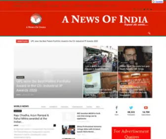 Anewsofindia.com(A News Of India) Screenshot