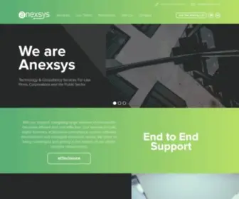 Anexsys.com(Leaders in eDisclosure) Screenshot