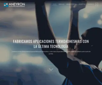 Aneyron.com(Aplicaciones termoadhesivas) Screenshot