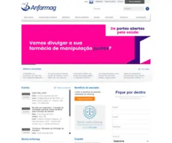 Anfarmag.com.br(Associação Nacional de Farmacêuticos Magistrais) Screenshot