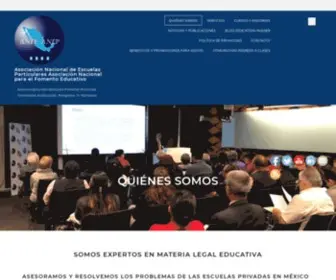 Anfe-Anep.com.mx(Quiénes somos) Screenshot