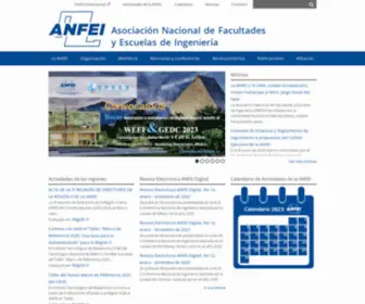 Anfei.mx(Asociación Nacional de Facultades y Escuelas de Ingeniería) Screenshot