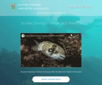 Anfibioshuatulco.com(Scuba Diving In Huatulco Mexico) Screenshot