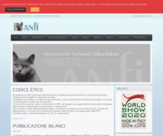 Anfitalia.it(Associazione Nazionale Felina Italiana) Screenshot