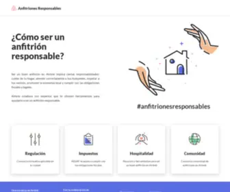 Anfitrionesresponsables.com(Anfitriones Responsables) Screenshot