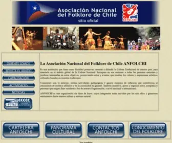 Anfolchi.cl(Asociación Nacional del Folklore de Chile AG) Screenshot