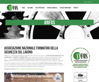 Anfos.org(Anfos Associazione Nazionale Formatori della Sicurezza sul Lavoro) Screenshot