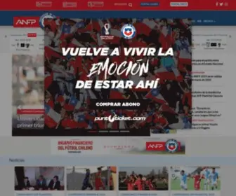 ANFP.cl(Asociación Nacional de Fútbol Profesional) Screenshot