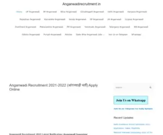 Anganwadirecruitment.in(Anganwadi Recruitment 2021 Notification Released) Screenshot