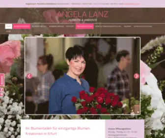 Angela-Lanz.de(  Ihr Blumenladen für einzigartige Blumen) Screenshot