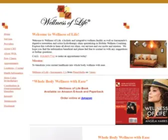 Angelaburleson.com(Wellness of Life) Screenshot