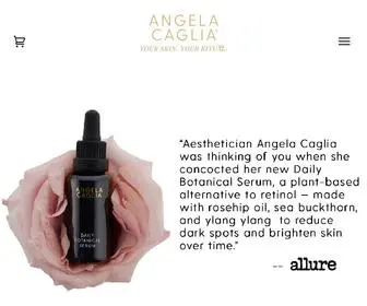 Angelacaglia.com(Angela Caglia Clean Skincare) Screenshot