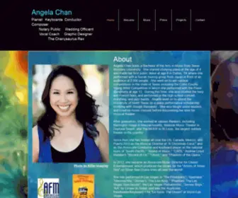 Angelachanmusic.com(Home) Screenshot