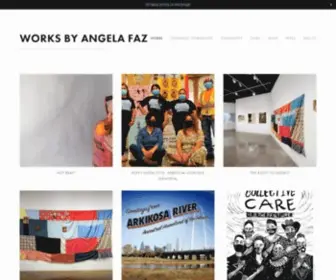 Angelafaz.com(WORKS BY Angela Faz) Screenshot