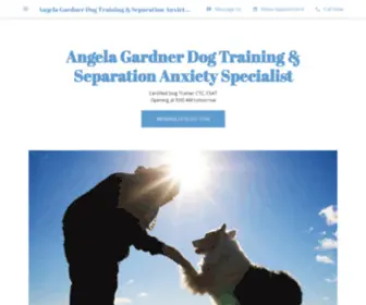 Angelagardnerdogtraining.com(Angela Gardner Dog Training & Separation Anxiety Specialist) Screenshot