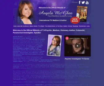 AngelamcGhee.com(Angela Mcghee psychic medium visionary clairvoyant author and columnist) Screenshot