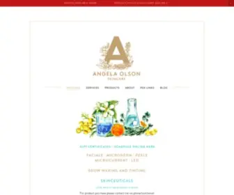 Angelaolsonskincare.com(ANGELA OLSON SKINCARE) Screenshot