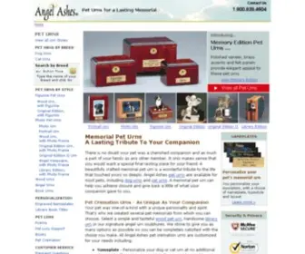 Angelashes.com(Pet Urns) Screenshot