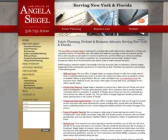 Angelasiegel.com(Estate Planning Attorney Garden City NY) Screenshot