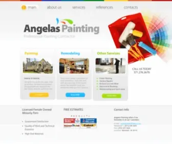 Angelaspaintingservices.com(Angelas Painting Services) Screenshot