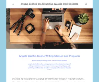 Angelaswritingclasses.com(Angela Booth's Online Writing Classes and Programs) Screenshot