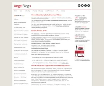 Angelblog.net(Best Practices for Angel Investors and Entrepreneurs by Basil Peters) Screenshot
