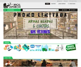 Angeldemarchi.com.ar(Armería Angel Demarchi. Agencia ANMaC. Armería) Screenshot