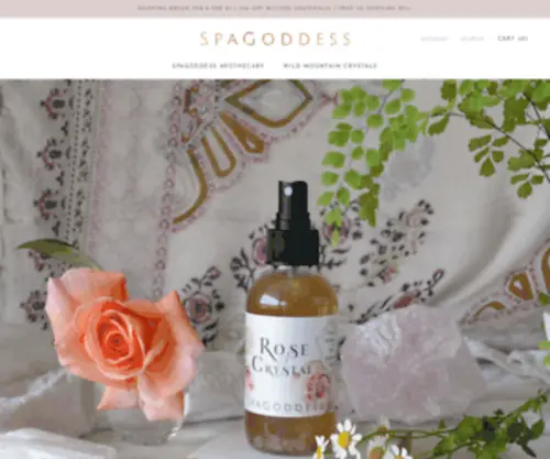 Angelfacebotanicals.com(SpaGoddess Apothecary Organic Skincare) Screenshot