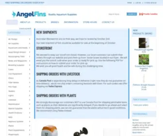 Angelfins.ca(Aquarium supplies) Screenshot