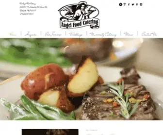 Angelfoodinc.com(Stay Local with Angel Food Catering) Screenshot