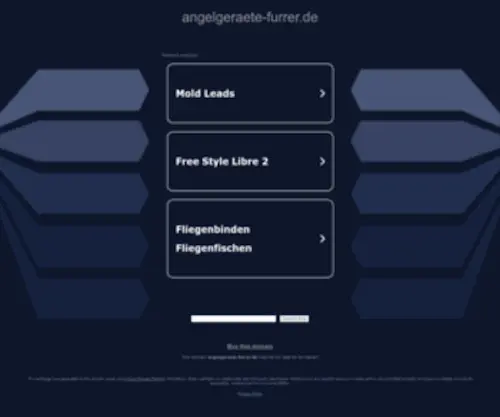 Angelgeraete-Furrer.de(Fliegenfischen) Screenshot